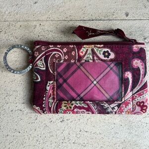 ⭐️Vera Bradley Retired Burgundy Paisley Wristlet